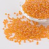 Round Transparent Colors Rainbow Glass Seed Beads X-SEED-A007-2mm-169-1