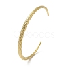 304 Stainless Steel Open Cuff Bangles BJEW-K241-02D-G-1
