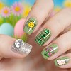 Stainless Steel DIY Nail Art Templates MRMJ-WH0098-055-6