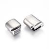 Tarnish Resistant 304 Stainless Steel Magnetic Clasps with Glue-in Ends STAS-G101-44P-2