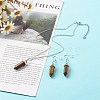 Bullet Shaped Natural Mixed Gemstone Jewelry Sets SJEW-JS01204-7