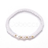 Faceted Glass Beaded Stretch Bracelets BJEW-JB05486-02-1