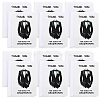 12Pcs Paper Wedding Thank You Card AJEW-GA0010-04-1