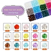 450Pcs 15 Colors Transparent Acrylic Beads TACR-YW0001-56-2