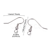 Tarnish Resistant 316 Surgical Stainless Steel Earring Hooks STAS-I090-03P-3