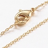 Brass Chain Necklaces X-MAK-L009-03G-1