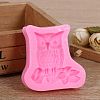 Cute Owl Design DIY Food Grade Silicone Molds AJEW-L054-24-5