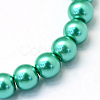 Baking Paint Pearlized Glass Pearl Round Bead Strands HY-Q003-4mm-29-2