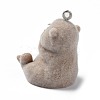 Flocky Opaque Resin  Pendants RESI-G105-01D-2