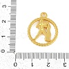Twelve Constellations Alloy Pendants PALLOY-Q006-01E-G-3