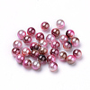 Rainbow Acrylic Imitation Pearl Beads OACR-R065-6mm-A10-1