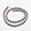 Non-magnetic Synthetic Hematite Beads Strands G-P218-16-09-2