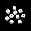 Spray Painted Wooden Beads WOOD-P021-01A-30-1