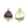 Natural Amethyst Links connectors G-O177-16G-G-2