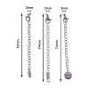 30Pcs Stainless Steel Chain Extender STAS-CJ0001-184-2