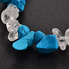 Chips Gemstone Beaded Stretch Bracelets BJEW-JB01825-04-2