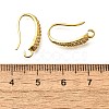Brass Cubic Zirconia Earring Hooks KK-R217-19G-3