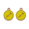 Alloy Enamel Pendants ENAM-S124-01B-14F-1