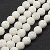 Unwaxed Natural Lava Rock Beads Strands G-J367-01-5mm-1