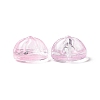 Transparent Spray Painted Glass Beads GLAA-I050-09H-2