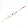 Natural Abalone Shell & Freshwater Pearl & Shell Bead Bracelets BJEW-N031-03G-3