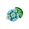 Glass Seed Beaded Pendants PALLOY-MZ01395-04-2