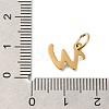 Ion Plating(IP) 304 Stainless Steel Enamel Alphabet Charms STAS-F308-02G-W-3