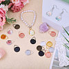 24Pcs 6 Colors Brass Pendant Cabochon Settings FIND-CA0010-44-5