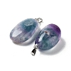 Natural Fluorite Pendants G-P525-01P-03-2