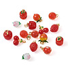 Spritewelry 16Pcs 8 Style Handmade Lampwork Pendants LAMP-SW0001-01-13