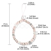 Rondelle Glass & Polymer Clay Rhinestone Beads Phone Hand Strap Chains HJEW-YW0001-05E-3