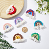 DICOSMETIC 18Pcs 9 Colors Polycotton(Polyester Cotton) Rainbow Wall Hanging FIND-DC0002-90-3