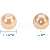 Pearlized Eco-Friendly Dyed Glass Pearl Round Bead HY-PH0002-24-B-3