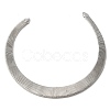 Iron Open Cuff Snake Chain Choker Necklaces for Women NJEW-M085-05P-1