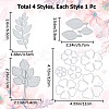 4Pcs 4 Styles Carbon Steel Cutting Dies Stencils DIY-GF0007-21-2