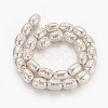 Electroplated Natural Lava Rock Beads Strands G-P400-12S-1