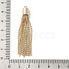 Brass Box Chains Tassels Pendant KK-K276-02G-3