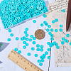 Flat Round Handmade Polymer Clay Beads CLAY-SC0001-58B-01-3