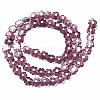 Handmade Millefiori Glass Bead Strands LAMP-J035-6mm-33-3
