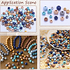 Baking Paint Wood Beads WOOD-SP0001-77B-6