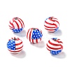 Independence Day Natural Wood Beads WOOD-K006-B01-1
