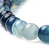 Natural Striped Agate/Banded Agate Beads Strands G-S259-04C-8mm-3