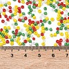 4 Colors Christmas 12/0 Glass Round Seed Beads SEED-X0058-03A-4