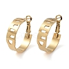 304 Stainless Steel Hoop Earrings EJEW-K278-06A-G-1