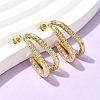 201 Stainless Steel Two-layer Stud Earrings EJEW-Z151-02G-3