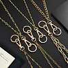 Stainless Steel Paperclip Chains Keychain HJEW-SW00179-01-6