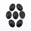 Acrylic Rhinestone Flat Back Cabochons X-GACR-Q011-13x18-01-1