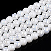 Electroplate Opaque Glass Beads Strands GLAA-T032-P4mm-AB02-1