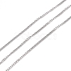 Tarnish Resistant 304 Stainless Steel Curb Chains CHS-D033-02P-02-1