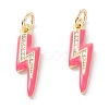 Brass Micro Pave Clear Cubic Zirconia Pendants LS-ZIRC-A019-12G-G-1